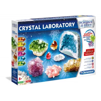 Mokslinis rinkinys vaikams Clementoni Crystal Laboratory 61822 – kristalų auginimo ir chemijos eksperimentai