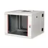 ROLINE 19 colių sieninis stovas Pro 7U, 600x600 mm (PxG), dviejų dalių pasukamas, pilkas, IP20, 50 kg talpa