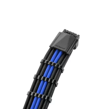 Maitinimo laidas CableMod PRO ModMesh 12VHPWR į 8 kontaktų PCIe, 45 cm, juoda/mėlyna