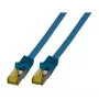 EFB-Elektronik RJ45 jungiamasis kabelis Cat.6A S/FTP LSZH Cat.7 žaliava mėlynas 1m (MK7001.1BL)
