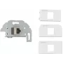 Kindermann 7456-423 Cat-6/6A (RJ45) jungiamoji plokštelė Sch./Klemmt., RAL 9010 (7456000423)