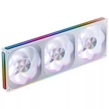 Jonsbo ZA-420WR 3×140 mm PWM Reverse ARGB ventiliatorių rinkinys baltas
