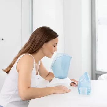 Veido garinė pirtis Medisana DS 400 mėlyna, balta