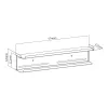 MACLEAN MC-904 2-in-1 sieninė arba TV galinė laikymo lentyna, maks. 2 kg