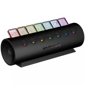 Streamplify HUB CTRL 7 USB 3.0 šakotuvas, 7x USB 3.0 Type A, RGB, 12V, EU maitinimo laidas - juodas