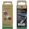Sąsajų adapteris 4smarts 541615 — USB Type-A (šeimininkas) į USB Type-C (išvestis), juodas, tiesus kištukas–lizdas, 2 vnt. pakuotė