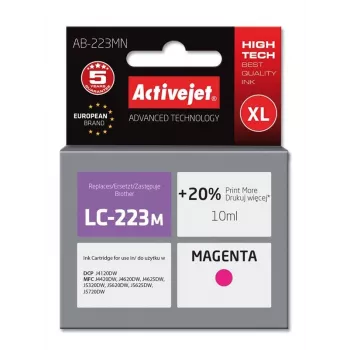 Activejet AB-223MN rašalas (atitikmuo Brother LC223M; Supreme; 10 ml; purpurinis)