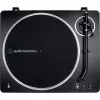 Patefono grotuvas Audio-Technica AT-LP70XBTBS, juodas/sidabrinis, visiškai automatinis, diržinė pavara, Bluetooth, integruotas fono išankstinis stiprintuvas