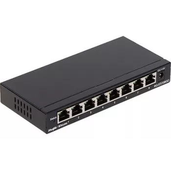 Ruijie Networks RG-ES108GD tinklo jungiklis nevaldomas Gigabit Ethernet (10/100/1000) juodas