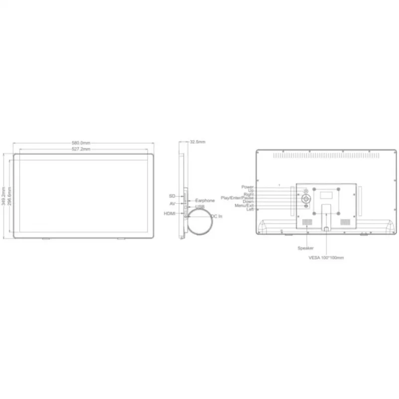 Braun DigiFrame 240 Business Line 60,96 cm (24 inch)