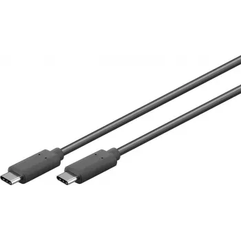 USB-C laidas S/CONN 77140-1.5 USB 3.2 Gen 1 1.5m Juodas