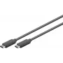 USB-C laidas S/CONN 77140-1.5 USB 3.2 Gen 1 1.5m Juodas