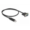 DeLOCK USB 2.0 į RS-232 adapteris 50 cm FTDI Juodas