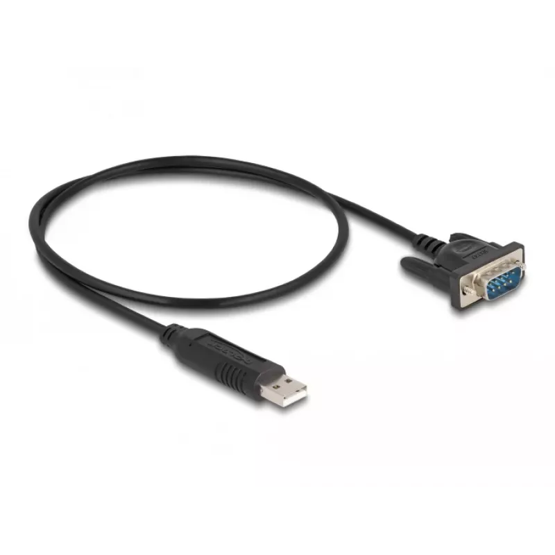 DeLOCK USB 2.0 į RS-232 adapteris 50 cm FTDI Juodas
