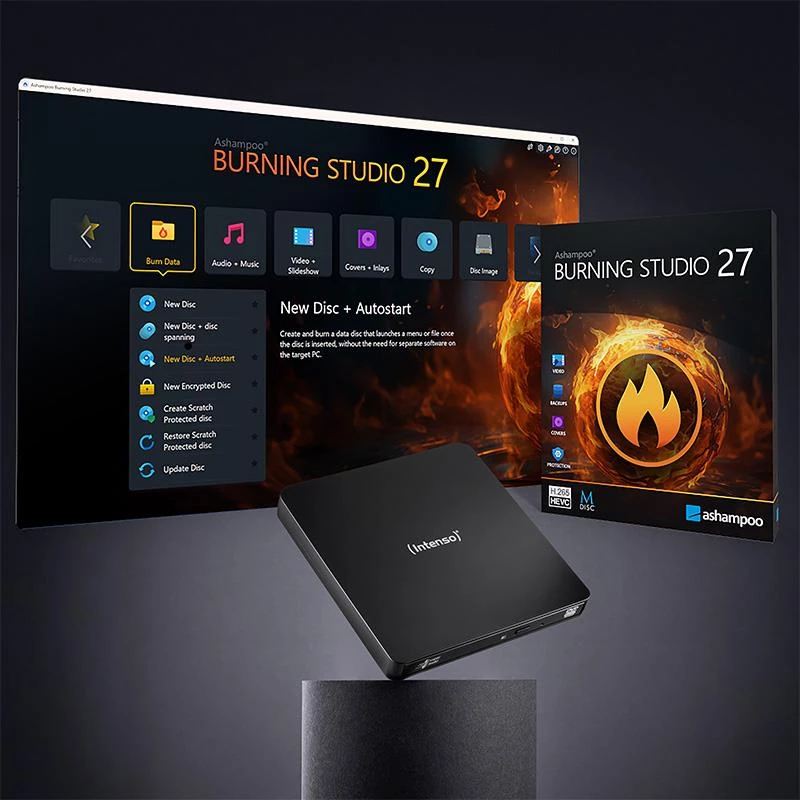 Intenso 5401400 DVD RW USB 3.2 išorinis juodas
