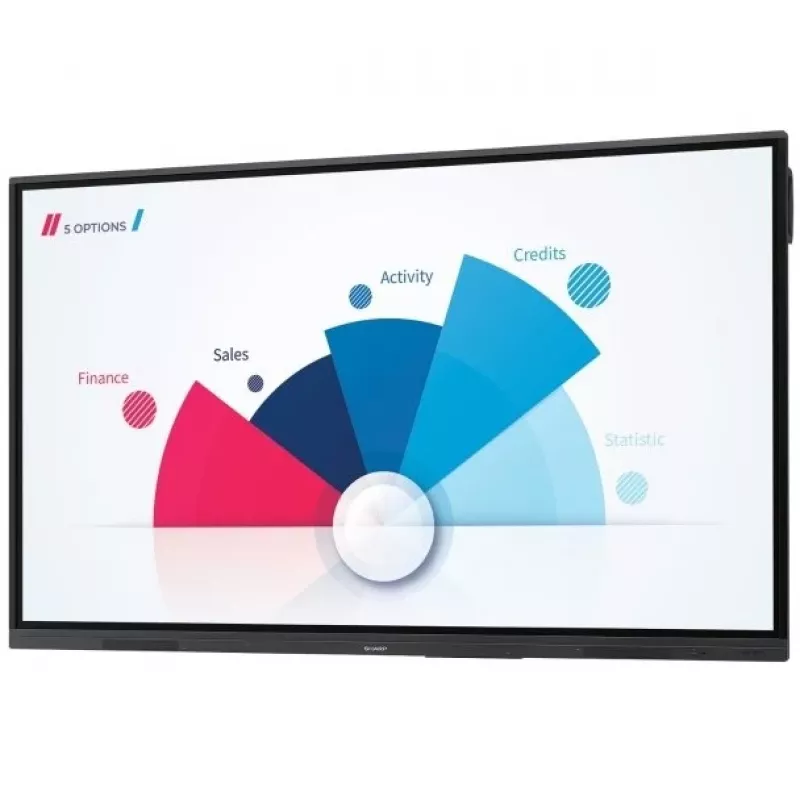 Sharp PN-L752B interaktyvi lenta (75 coliai, 4K, USB-C, Android)