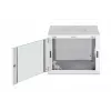 Ant sienos montuojamas 19 colių spintos korpusas DIGITUS Dynamic-N DN-37106 — 9U, 600×600 mm, IP20, su rakinamomis durelėmis