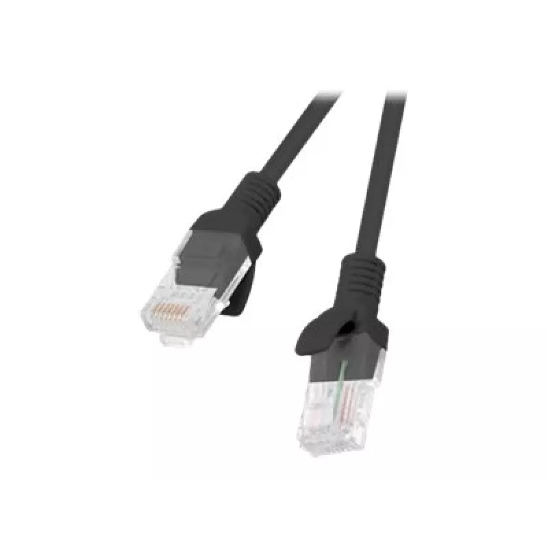 Tinklo kabelis LANBERG PCU5-10CC-0500-BK Cat5e U/UTP RJ-45 – 5 m, juodas, CCA laidas
