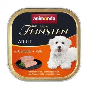 ANIMONDA Vom Feinsten Adult Paukštiena ir veršiena – šlapias šunų maistas – 150 g