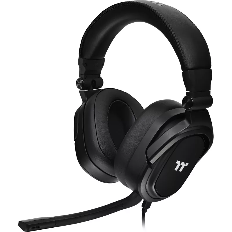 Ausinės Tt eSPORTS Argent H5 – uždedamos ant galvos, laidinės, 3,5 mm kištukas, juodos (GHT-THF-ANECBK-30)