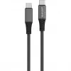 4smarts PremiumCord USB-C laidas – USB-C (M) į USB-C (M) – USB 2.0 – 20 V – 5 A – 1,5 m – 100 W – juoda