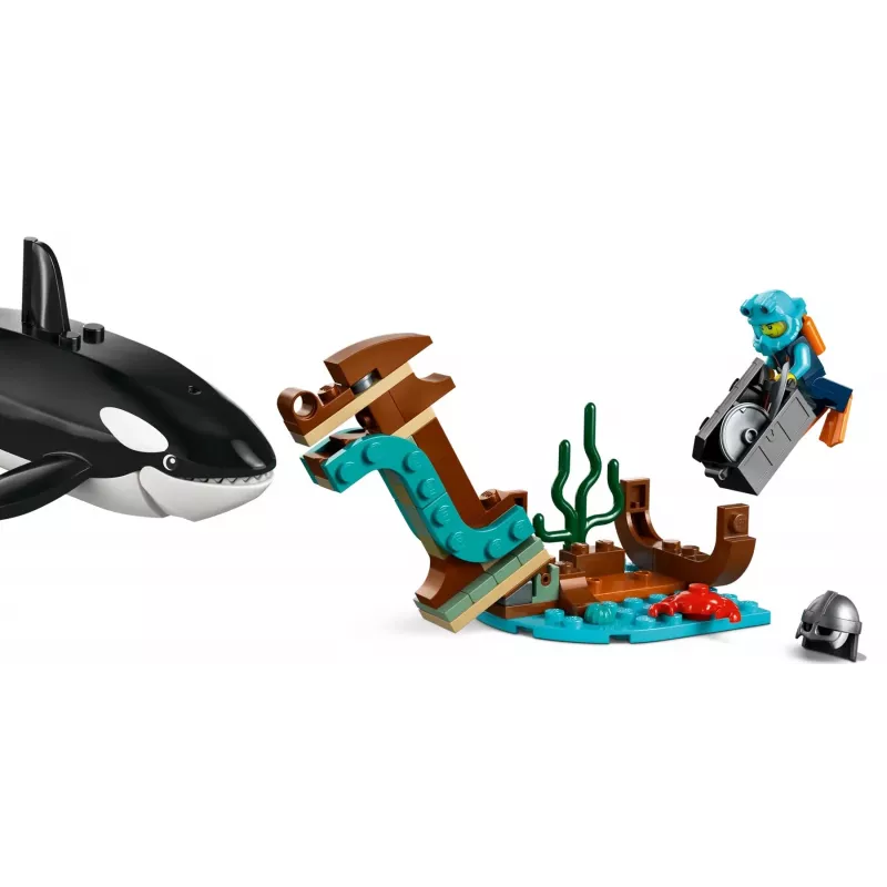 Konstruktorius LEGO City Arktinis tyrinėjimų laivas 60368 — 815 dalių, 7+ metai, 4 minifigūrėlės