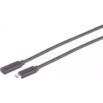 USB kabelis S/CONN 13-44035 USB 3.2 Gen 2x2 2 m USB C juodas