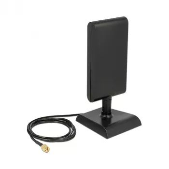 Antena DeLOCK 89590, RP-SMA, 5,8 GHz, 9 dBi, juoda