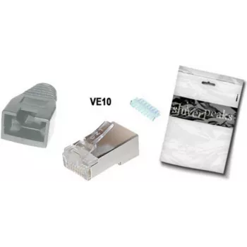 Laidų jungtis RJ-45 ShiverPeaks BS72057-GR-10 Pilka