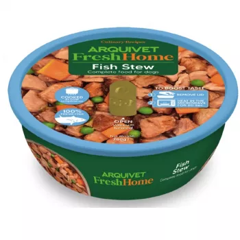 Šlapias šunų ėdalas ARQUIVET Fresh Home Gulasz Rybny 280 g – žuvies skonio, be grūdų, pilnavertis pašaras