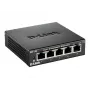 D-Link DES-105 nevaldomas L2 jungiklis, 5x Fast Ethernet, metalinis korpusas