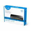 Tinklo jungiklis Cudy FS1006P Fast Ethernet 6 prievadų (4 PoE, 1 PoE+) 10/100 Mbps, 1,2 Gbit/s pralaidumas, metalinis korpusas, montavimas stove/sienoje/ant stalo