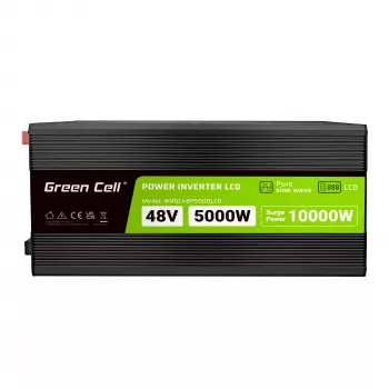 LCD keitiklis 48V 5000W/10000W grynas sinusas su ekranu