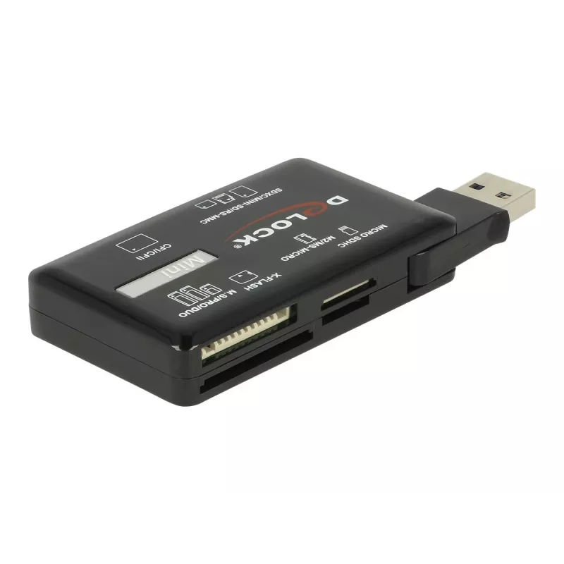 DeLOCK SuperSpeed USB kortelių skaitytuvas CF SD Micro SD MS M2 xD 5 Gbps