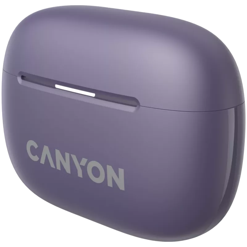 Canyon CNS-TWS10PL Ausinės ir Mikrofonas Tikras Belaidis Stereo (TWS) Į ausis Skambučiai/Muzika/Sportas/Kasdienis naudojimas USB Type-C Bluetooth Violetinė (CNS-TWS10PL)