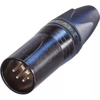 Neutrik XLR kištukas, tiesus, 5 kontaktų, juodas NC5MXX-B 1 vnt.