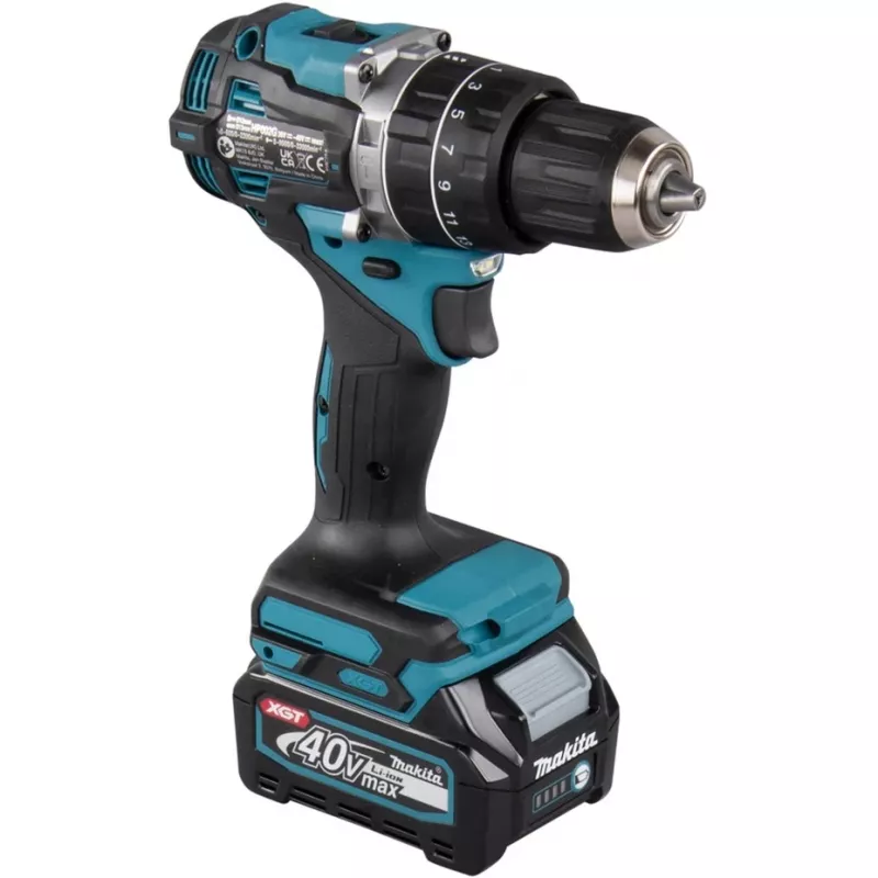 Makita XGT HP002GA202 40 V belaidis smūginis gręžtuvas-suktuvas, 2 akumuliatoriai 2,0 Ah