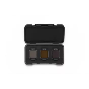 Neutralaus tankio filtrų rinkinys DJI Flip ND16 / ND64 / ND256 — trijų filtrų komplektas suderinamiems DJI dronams