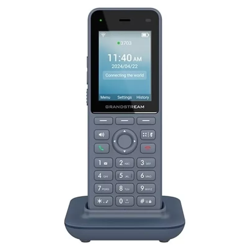 IP telefonas Grandstream Networks WP8256 antracitas 3 linijos LCD Wi-Fi