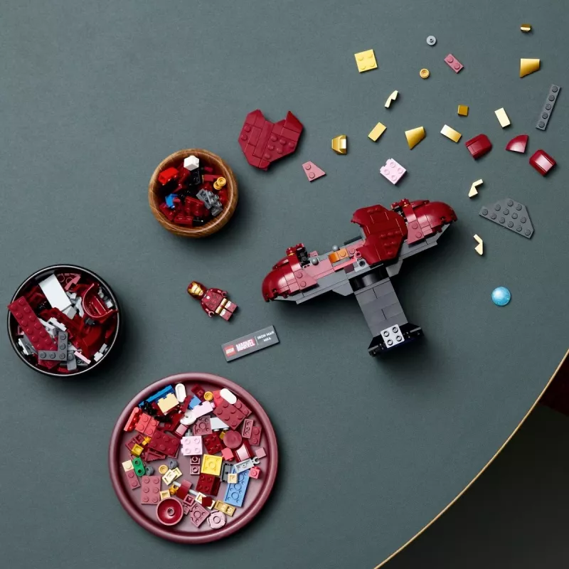 LEGO konstruktorius Marvel Super Heroes Geležinis žmogus MK4 3D modelis, 436 detalės, 1 minifigūrėlė, 18+