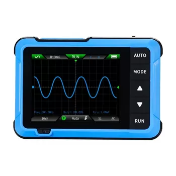 Nešiojamas 2-in-1 mini osciloskopas ir signalų generatorius Fnirsi DSO510 — 10 MHz dažnių juosta, 48 MS/s atranka