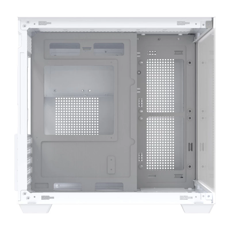Kompiuterio korpusas DarkFlash B275 (baltas) mid-tower ATX suderinamas, priekinė sąsaja, grūdintas stiklas