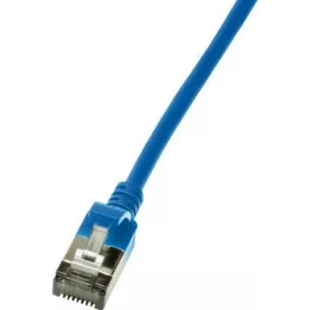 LogiLink Slim U/FTP tinklo kabelis 1 m Cat6a U/FTP (STP) Mėlynas (CQ9036S)