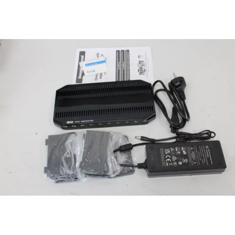 USB įkrovimo stotelė Tripp Lite U280-010-ST-CEE — 10 USB prievadų, reguliuojama laikymo vieta