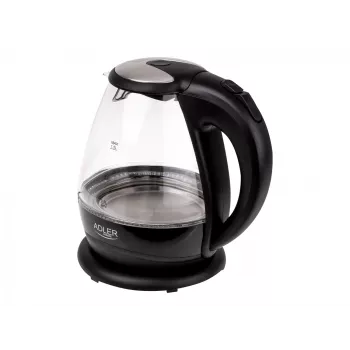 Virdulys Adler AD 1224, 2000 W, 1.5 L, stiklinis, juodas