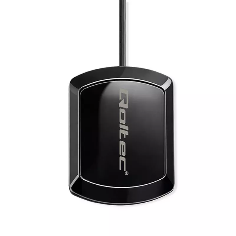 Išorinė GPS/GLONASS antena QOLTEC 28 dBi 50 W su SMA stačiakampiu jungtimi