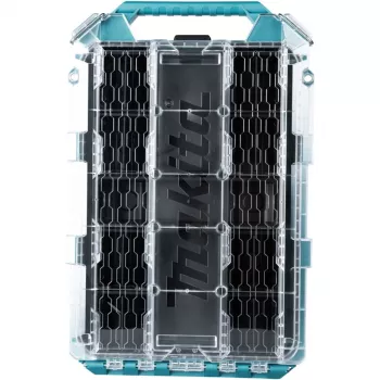 MAKTRAK Organizer Flat M, įrankių dėžė Mėlyna / permatoma, permatomas dangtis