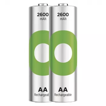 Baterijos R6/AA Ni-MH 2600 mAh, lizdinė pakuotė, 2 vnt.