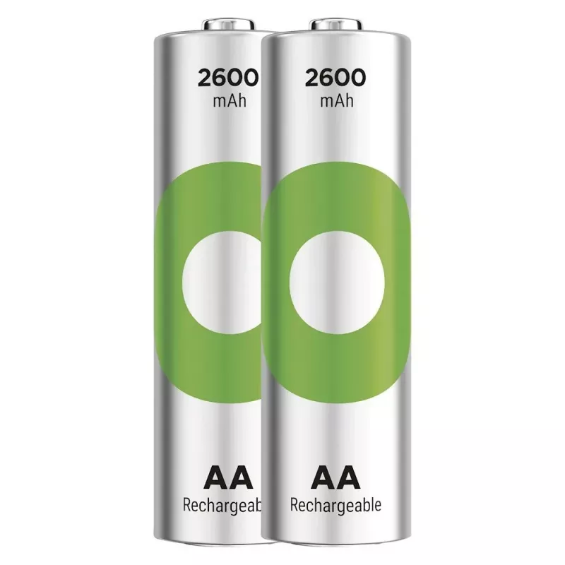 Baterijos R6/AA Ni-MH 2600 mAh, lizdinė pakuotė, 2 vnt.