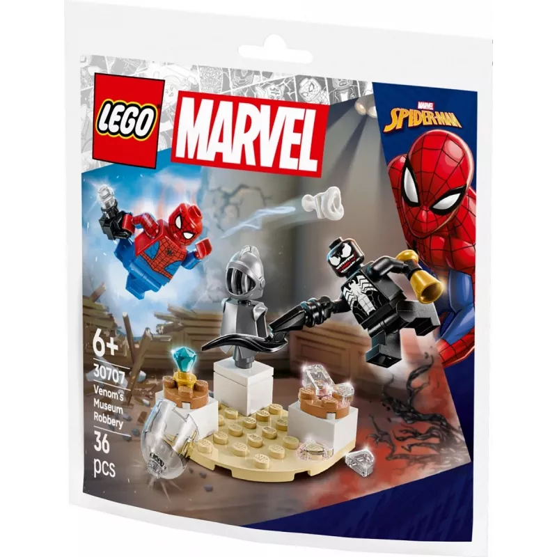 Konstrukcinis žaislas LEGO Venom's Museum Heist polybag rinkinys 30707 — Marvel Super Heroes, mažas kolekcinis žaidimų rinkinys